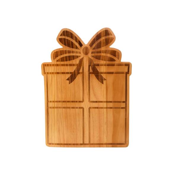 NEW CREATIVE GIFTS INTERNATIONAL gift box wood board - 11.25\